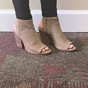 Gianni Bini cage heels with open back.